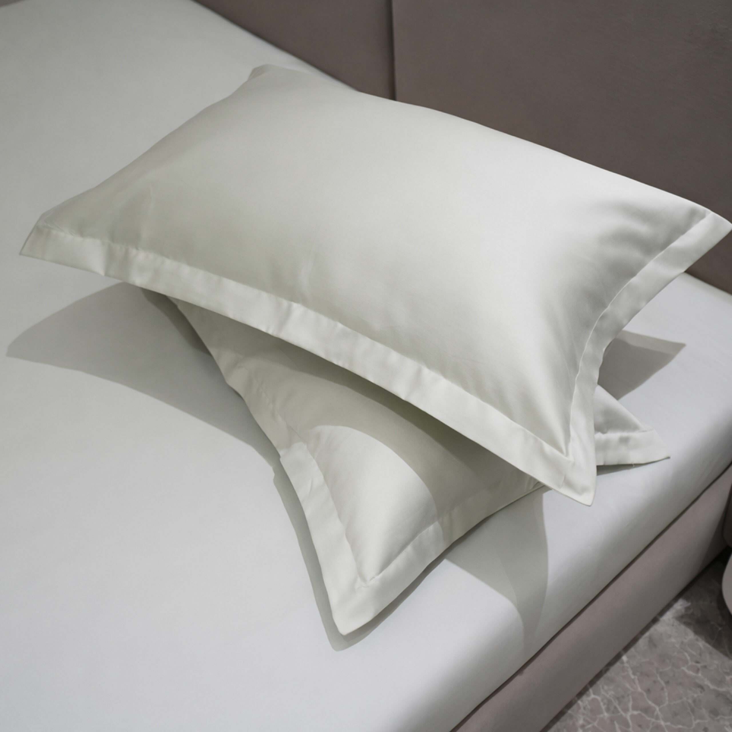 Pista Pastel Classic Plain Double Bedsheet Set – 400 TC Cotton - Image 4