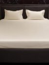 Off White 400 TC Cotton Double Bedsheet