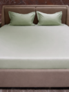 Pista Pastel Classic Plain Double Bedsheet Set – 400 TC Cotton